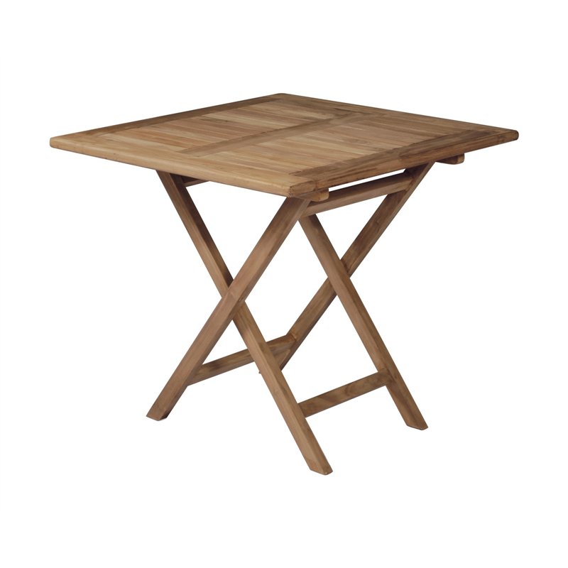 Greenwood Vulcano Teak Garden Table 80x80 cm - Folding