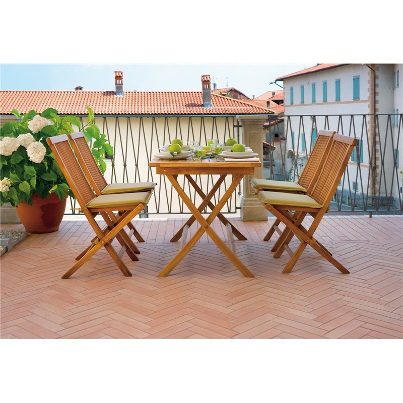 Greenwood Lipari Teak Garden Table 120x70 cm - Folding