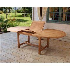 Tavolo Alicudi In Teak 180/240x120 - Allungabile