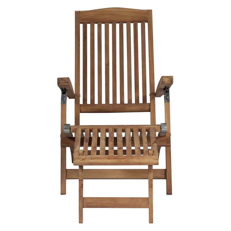 Greenwood Teak Steamer Garden Chair - With Cushion