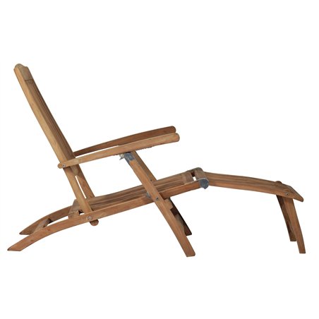 Greenwood Teak Steamer Garden Chair - With Cushion