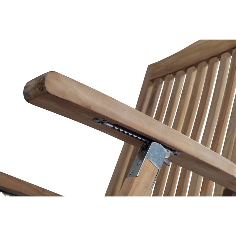 Greenwood Teak Steamer Garden Chair - With Cushion
