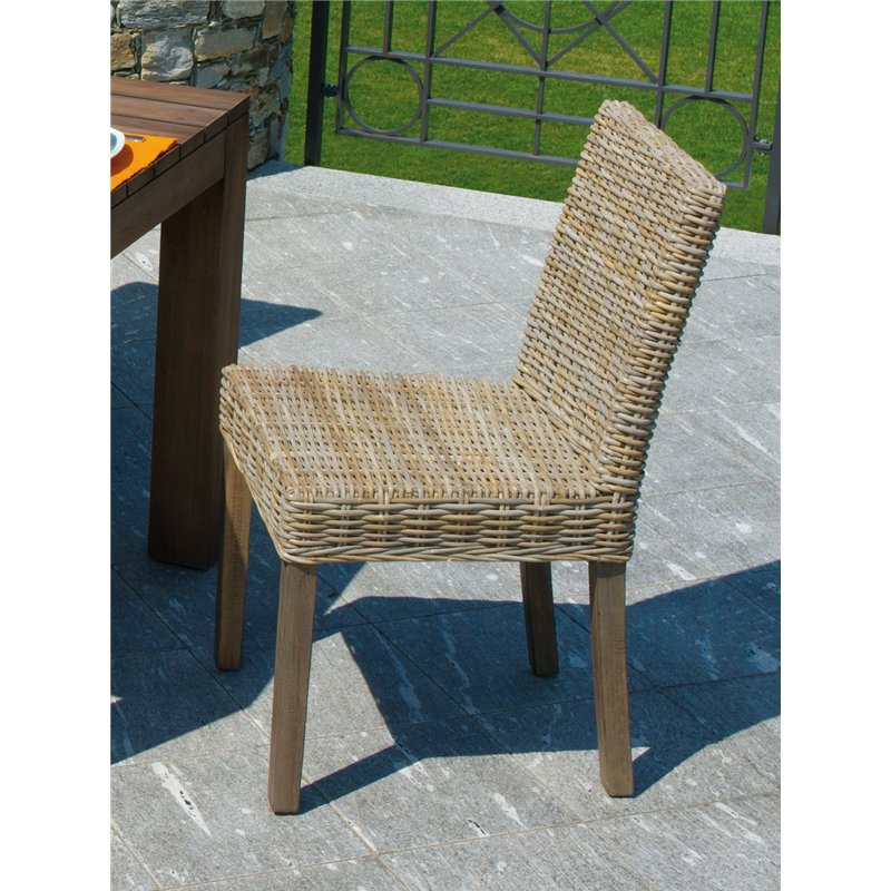 Greenwood Lisbon Garden Chair In Grey Kubu