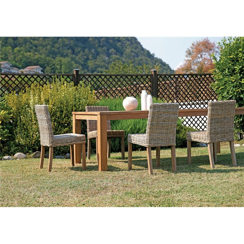 Chaise de jardin Lisbon en Kubu gris Greenwood