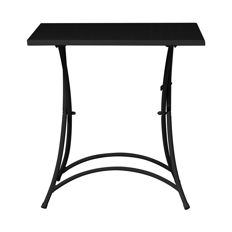 Greenwood Orta Iron Garden Table 70x70 cm - Anthracite - Folding
