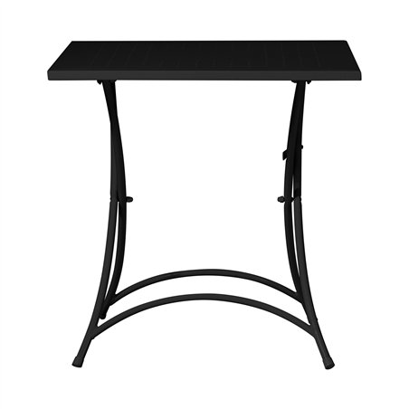 Tavolo Orta In Ferro 70x70 cm - Antracite - Pieghevole