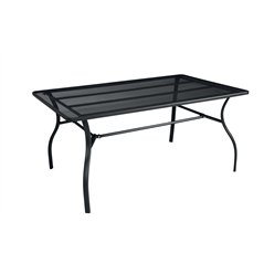 Greenwood Ameno Iron Table 160x100 - Anthracite