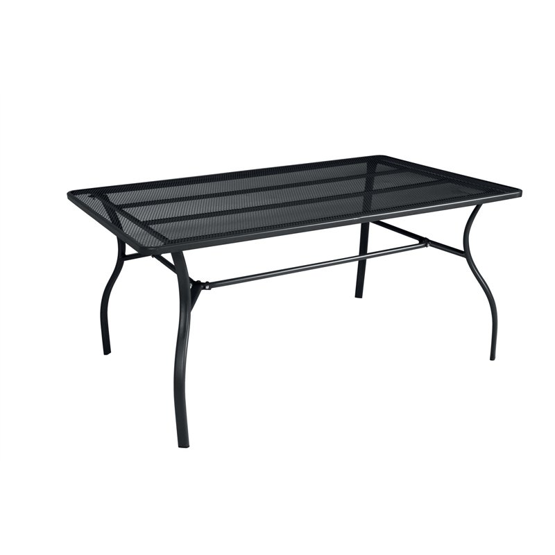 Greenwood Ameno Iron Garden Table 160x100 - Anthracite