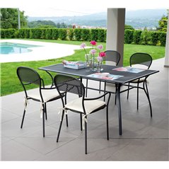 Tavolo Ameno In Ferro 160x100 - Antracite