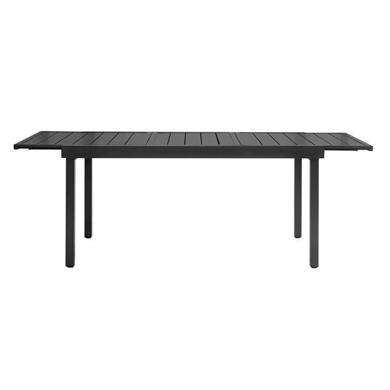 Greenwood Pella Extendable Iron Table 156/213x95 cm - Anthracite