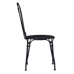Chaise de jardin Stresa en fer - Noire Greenwood