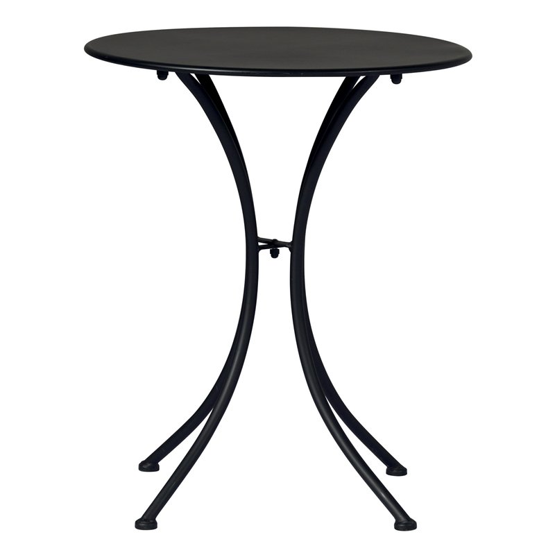 Table de jardin Stresa en fer Ø60 cm - Noire Greenwood
