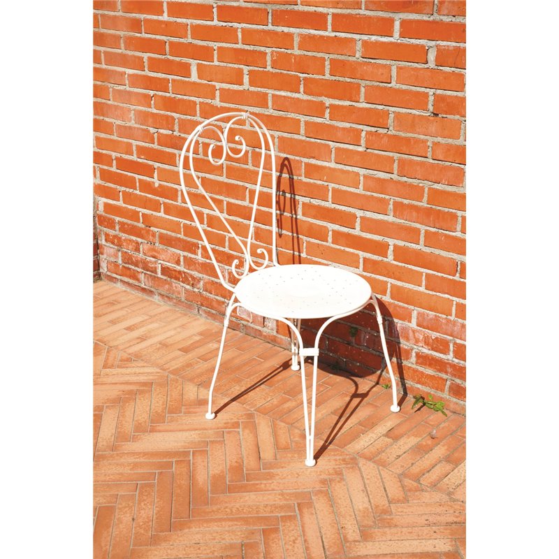 Greenwood Sirmione Iron Garden Chair - Ivory Greenwood Sirmione Iron Garden Chair - Ivory
