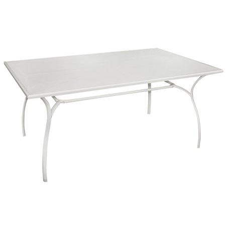 Greenwood Desenzano Iron Garden Table 160x100 cm - Ivory