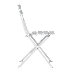 Greenwood Iron Bistro Chair - Ivory - Folding