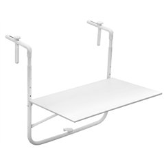 Tavolo Da Balcone In Ferro 60x52 - Bianco