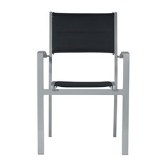 Sedia Amalfi In Alluminio - Textilene Nero - Argneto