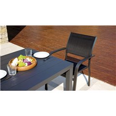 Tavolo San Vincenzo In Alluminio 80x80 cm - Antracite