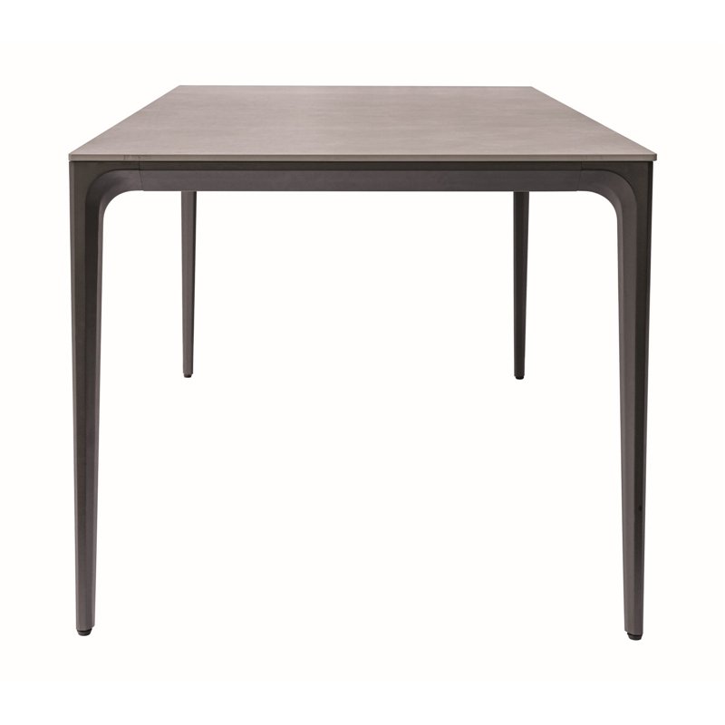 Greenwood Alghero Aluminum Garden Table 180x90 cm - Gray Stoneware Top - Anthracite