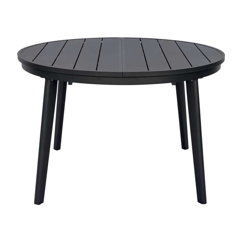 Greenwood Tropea Extendable Aluminum Garden Table Ø120/170 cm - Anthracite