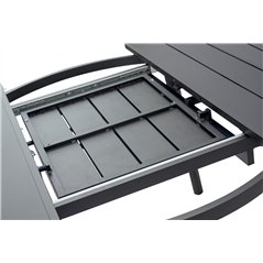 Tavolo Tropea In Alluminio Ø120/170 cm - Antracite - Allungabile