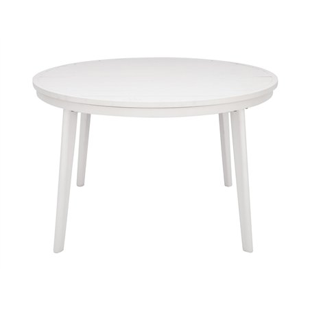 Tavolo Tropea In Alluminio Ø120/170 cm - Bianco - Allungabile