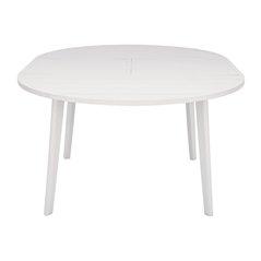 Greenwood Tropea Extendable Aluminum Garden Table Ø120/170 cm - White