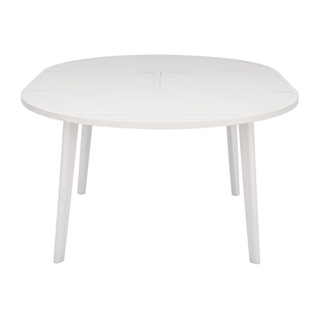 Greenwood Tropea Extendable Aluminum Garden Table Ø120/170 cm - White