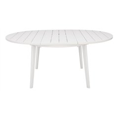 Tavolo Tropea In Alluminio Ø120/170 cm - Bianco - Allungabile