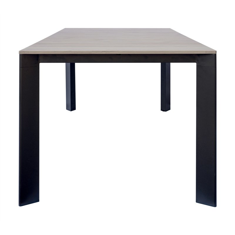 Table de jardin extensible Arenzano en aluminium 211/276 x 100 cm - Plateau effet bois - Anthracite Greenwood