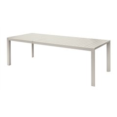 Greenwood Naxos Extendable Aluminum Garden Table 160/240x90 cm - Crete