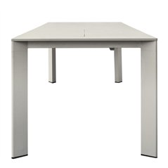 Tavolo Anzio In Alluminio 165/250x90 cm - Creta - Allungabile