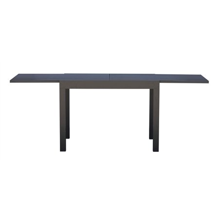 Table de jardin extensible en aluminium modulable 104/208 x 75 cm - Anthracite Greenwood