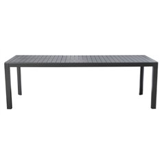 Tavolo Naxos In Alluminio 160/240x90 cm - Antracite - Allungabile