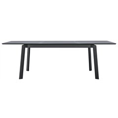 Tavolo San Donato In Alluminio 160/240x102 cm - Antracite - Allungabile