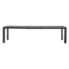 Tavolo Nettuno In Alluminio 200/300x100 cm - Antracite - Allungabile