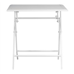 Greenwood Lucca Folding Aluminum Garden Table 60x60 cm White