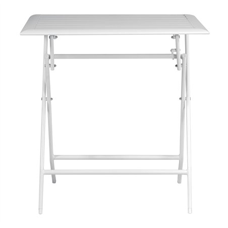 Greenwood Lucca Folding Aluminum Garden Table 60x60 cm White