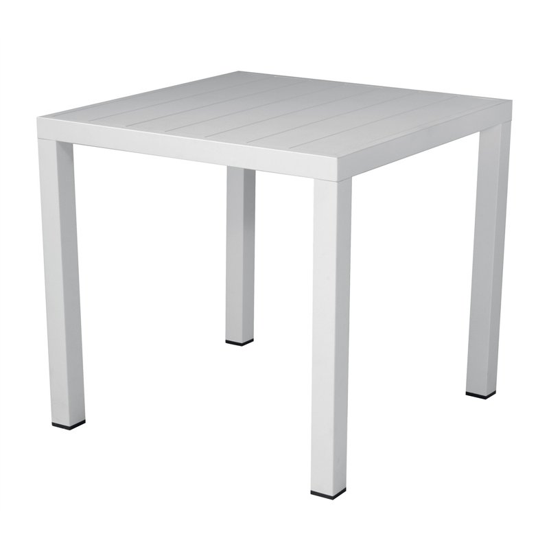 Greenwood San Vincenzo Aluminum Table 80x80 cm - White