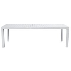 Tavolo Naxos In Alluminio 160/240x90 cm - Bianco - Allungabile