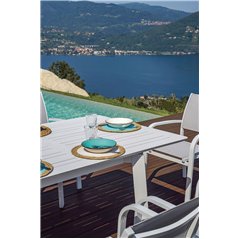 Tavolo San Donato In Alluminio 160/240x102 cm - Bianco - Allungabile