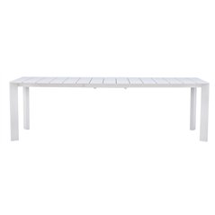 Tavolo Anzio In Alluminio 165/250x90 cm - Bianco - Allungabile