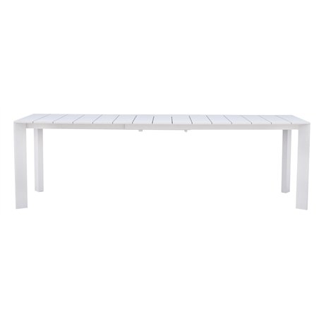 Tavolo Anzio In Alluminio 165/250x90 cm - Bianco - Allungabile
