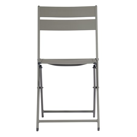 Sedia Lucca In Alluminio - Tortora - Pieghevole