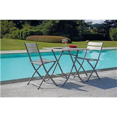 Sedia Lucca In Alluminio - Tortora - Pieghevole