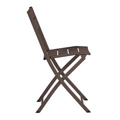 Chaise de jardin Lucca en aluminium - Chocolat - Pliable Greenwood