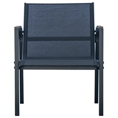 Set Tarquinia In Ferro E Resin Wood - Textilene Antracite - Antracite