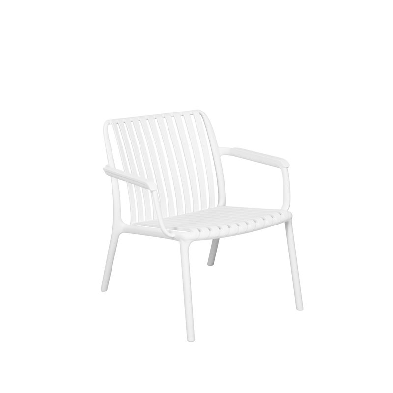 Ensemble de balcon Valencia avec Chaise de jardin en polypropylène renforcé de fibres de verre - Blanc Greenwood