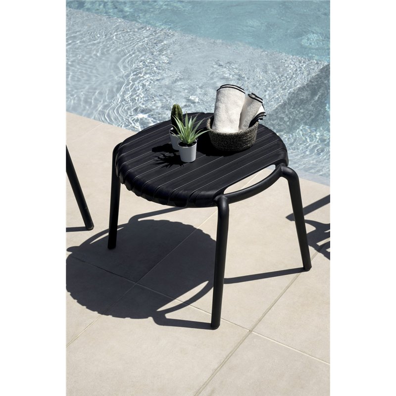 Ensemble table et chaises de balcon Valencia en polypropylène renforcé de fibres de verre - Anthracite Greenwood