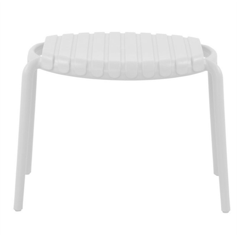 Greenwood Valencia Balcony Table Set in Polypropylene with Fiberglass - White